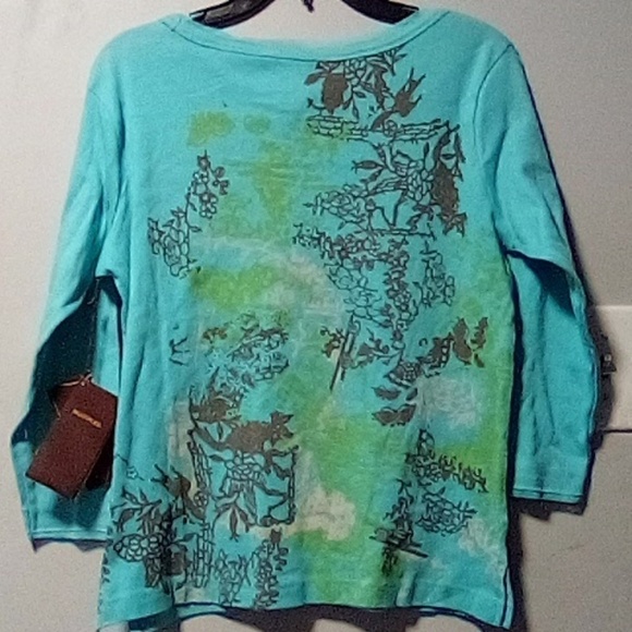 MULTIPLES brand ladies long sleeve pullover top. NWT. Size Small. - Picture 7 of 7